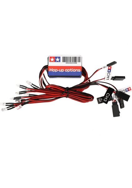 4x 12 LED Aydınlatma Kiti Direksiyon Fren Simülasyon Flaş Işığı 1/10 Ölçekli Modeller Için Rc Araba Eksenel (Yurt Dışından)