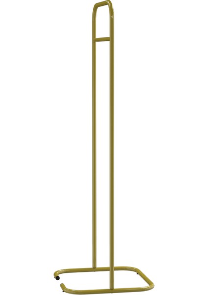 Butik Dik Tekli Gold Konfeksiyon Askısı Ayaklı Askılık Elbise Askılığı