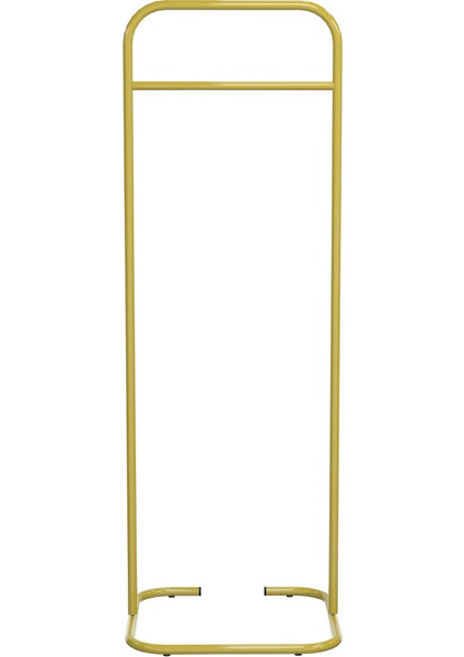 Butik Dik Tekli Gold Konfeksiyon Askısı Ayaklı Askılık Elbise Askılığı