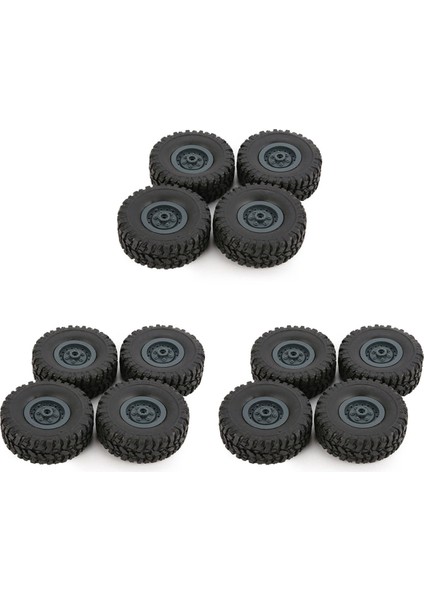 12 Adet Jant Lastik Lastik Rc 1/16 Tırmanma Paletli Araba B-1/b-24/c-14/c-24/b-16 Kamyon Modeli Yedek, (Yurt Dışından)