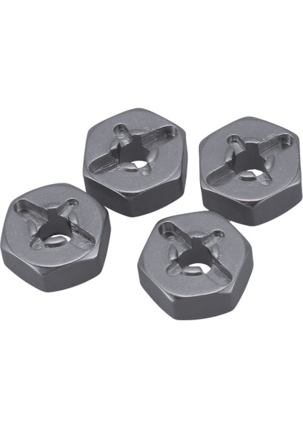 3x Alüminyum Alaşım 12MM Birleştirici Tekerlek Hub Hex Adaptörü Yükseltmeler Için 144001 1/14 Rc Araba Yedek Parçaları, Gri (Yurt Dışından)