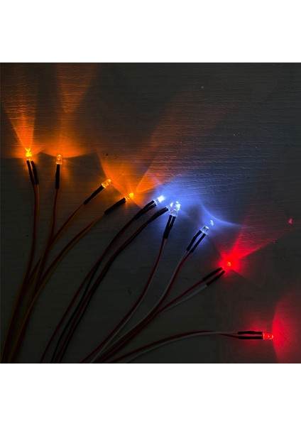 30 LED Işık 6 Kırmızı 12 Sarı 12 Beyaz D12 D42 1/10 Rc Araba Yükseltme Parçaları Dekorasyon Aksesuarları (Yurt Dışından) indirimleri