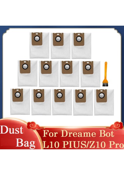 Dreame Bot L10 PLUS/Z10 Pro Parçaları Temizleme Fırçası Toz Torbası Için 13 Adet (Yurt Dışından)