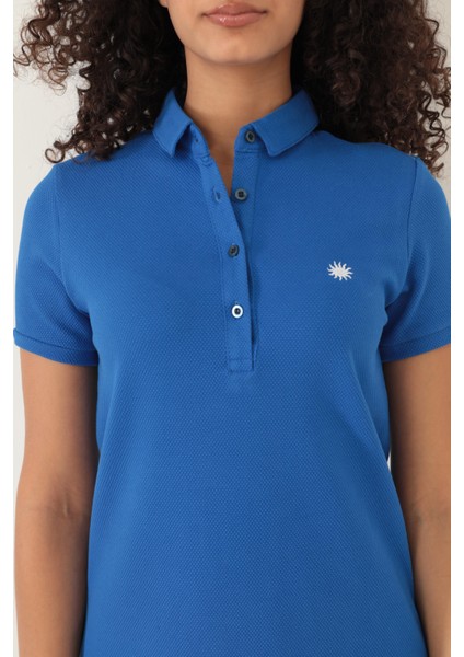 Saks Kadın Polo Yaka Kısa Kollu Örme Elbise -2431 indirimleri