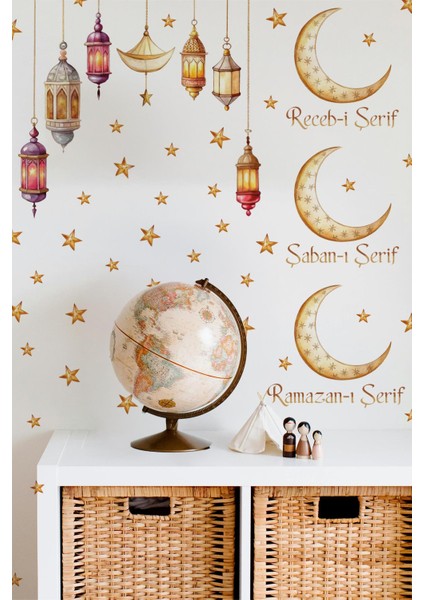 Üç Aylar Temalı Sticker Seti, Ramazan Sticker 3 Aylar Eğitici ve Eğlenceli Ramazan Sticker