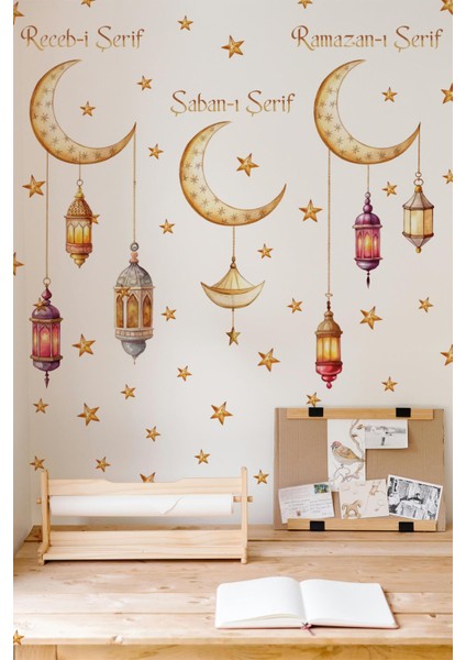 Üç Aylar Temalı Sticker Seti, Ramazan Sticker 3 Aylar Eğitici ve Eğlenceli Ramazan Sticker modelleri