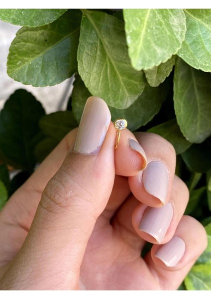 14 Ayar Altın Mini Taşlı Halka Sıkıştırma Hızma fiyatları