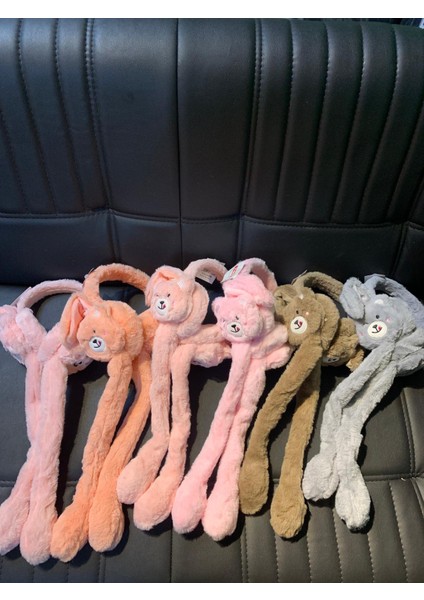 Peluş Oynar Mekanizmalı Sesli Tavşanlı Luxury Kulaklık