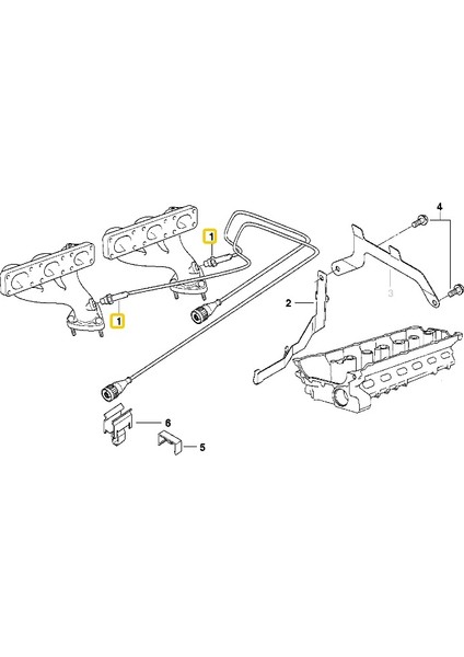 Bmw E36 E38 ve E39 M52 Motor Hella Oksijen Sensörü 11781427884