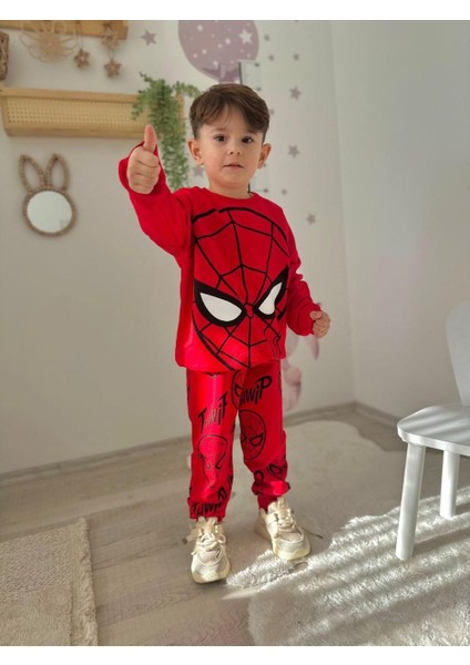 Erkek Spıderman Desenli Eşofman Takımı
