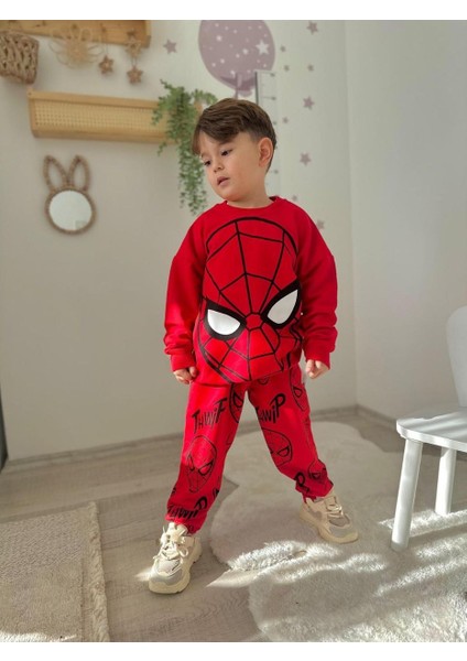Erkek Spıderman Desenli Eşofman Takımı