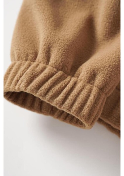 Kadın Kanguru Cepli Fermuarlı Polar Sweatshirt indirimleri