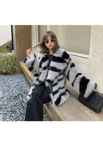 Gri Siyah Tilki Taklid Ithal Kürk modelleri