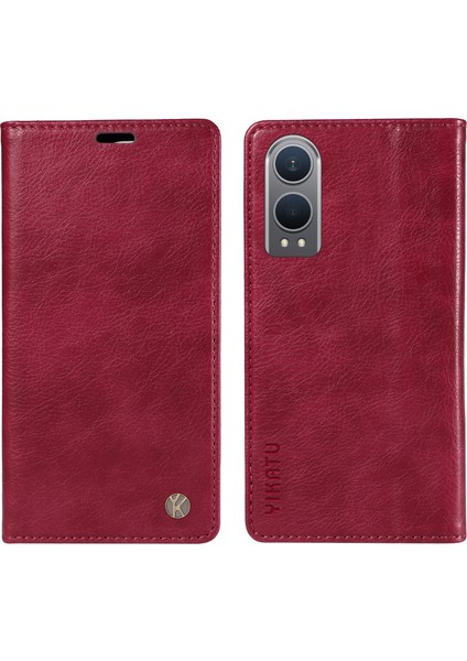 Oneplus Nord Ce4 Lite 5g Folio Manyetik Kapatma Deri Telefon Kapağı (Yurt Dışından)