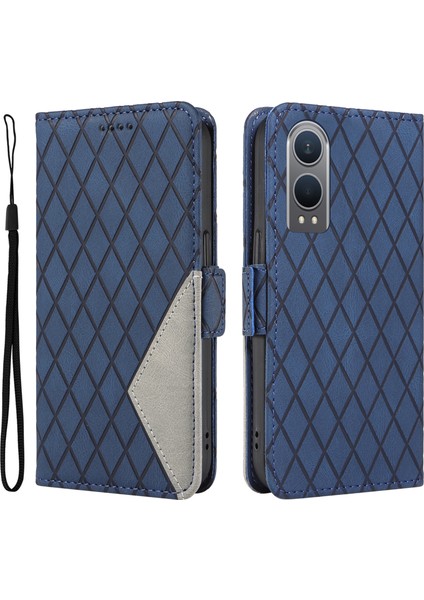 Oneplus Nord Ce4 Lite 5g Eşkenar Dörtgen Pu Deri Flip Telefon Kapağı (Yurt Dışından)