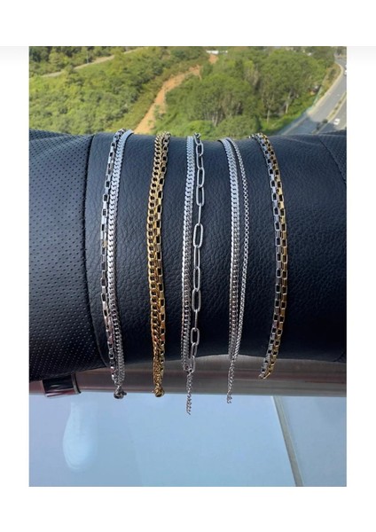 Çelik 10 Lu Paslanmaz Karışık Bileklik