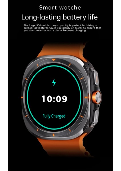 Sk7 Ultra Akıllı Saat 47MM Kablosuz Şarj Cihazı Bluetooth Çağrı Android Ios Için Yedek Kordon