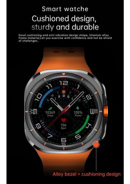 Sk7 Ultra Akıllı Saat 47MM Kablosuz Şarj Cihazı Bluetooth Çağrı Android Ios Için Yedek Kordon