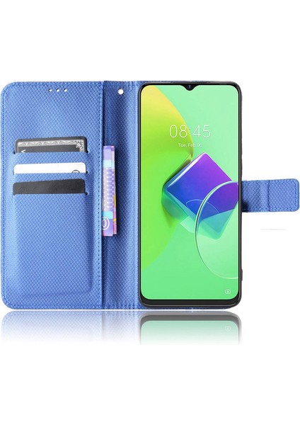 Tecno Spark 9 Pro 4g / Spark 9t 4g Pu Deri Cüzdan Askılı Folyo Kapak Standı (Yurt Dışından)