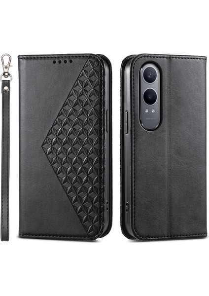 Oneplus Nord Ce4 Lite 5g Telefon Kılıfı Buzağı Dokusu Pu Deri Cüzdan Kapak Askısı (Yurt Dışından)