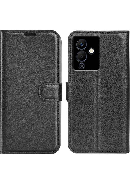 Infinix Note 12 Pro 5g Stand Telefon Kılıfı, Cüzdan Fonksiyonu Litchi Doku Deri Kabuk Kapağı (Yurt Dışından)