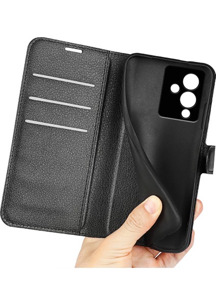 Infinix Note 12 Pro 5g Stand Telefon Kılıfı, Cüzdan Fonksiyonu Litchi Doku Deri Kabuk Kapağı (Yurt Dışından)
