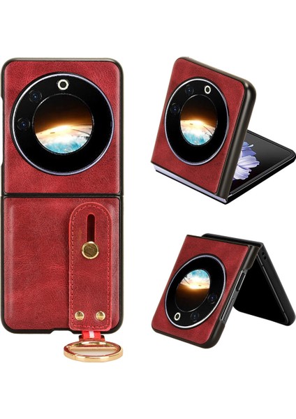 Tecno Phantom V Flip Pu Deri + Şişe Açacağı ile Pc Telefon Kapağı (Yurt Dışından)