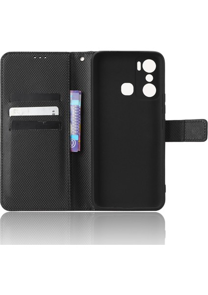 Infinix Hot 20 Play 4g Doku Pu Deri Deri Kapak Stand Telefon Kılıfı (Yurt Dışından) fırsatları