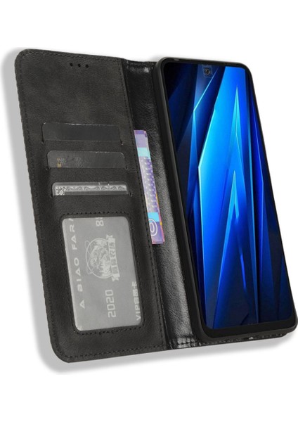Tecno Pova 5 4g Telefon Kapak Standı Cüzdan Retro Pu Deri Kabuk (Yurt Dışından) modelleri