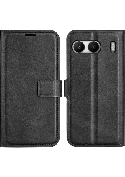 Oneplus Nord 4 Standlı Kılıf Çizilmez Buzağı Dokulu Deri Telefon Kapağı (Yurt Dışından)