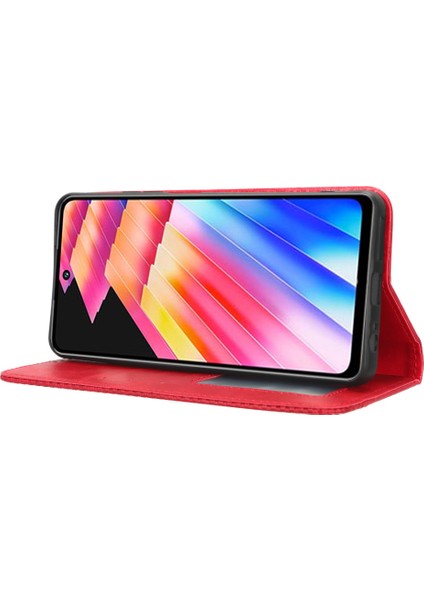 Infinix Hot 30I / Hot 30I Nfc X669 Pu Deri Telefon Kılıfı Folio Kitap Stand Cüzdan Kapağı (Yurt Dışından)