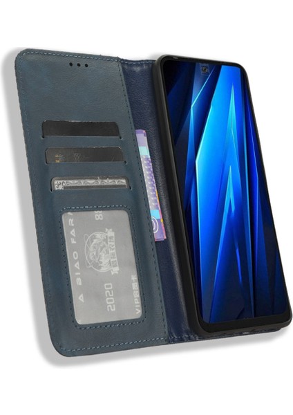 Tecno Pova 5 4g Telefon Kapak Standı Cüzdan Retro Pu Deri Kabuk (Yurt Dışından) modelleri
