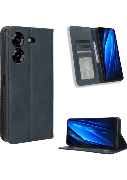 Tecno Pova 5 4g Telefon Kapak Standı Cüzdan Retro Pu Deri Kabuk (Yurt Dışından) indirimleri