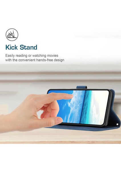 Infinix Hot 20S 4g Pu Deri Manyetik Telefon Kılıf Cilt Touch Hissed Hisset Cüzdan Stand Flip Cover Strap (Yurt Dışından)