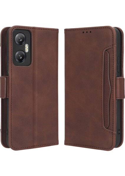 Infinix Hot 20 5g / X666 / X666B Pu Deri Cüzdan Telefon Kılıfı Stand Manyetik Kapanma Flip Telefon Kapağı (Yurt Dışından)