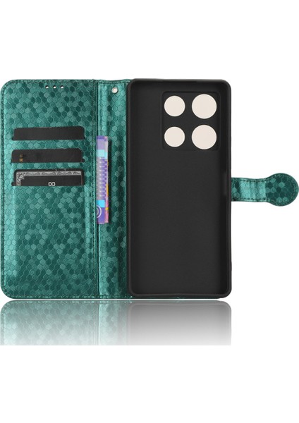 Infinix Note 30 Pro 4g Telefon Kılıfı, Dot Baskılı Pu Deri Cüzdan Stand Kapağı (Yurt Dışından)