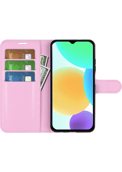 Infinix Smart 6 Cüzdan Anti-Drop Kabuğu Litchi Doku Pu Deri Deri Flip Stand Telefon Kılıfı Kapak (Yurt Dışından)