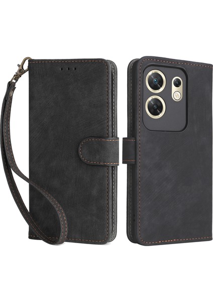 Infinix Zero 30 4g X6731B Pu Pu Deri Rfıd Blooking Kapak Kayışla (Yurt Dışından)