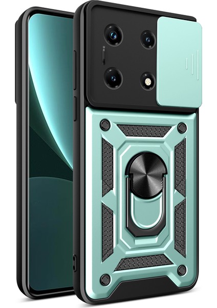 Infinix Note 30 Pro 4g Slim Fit Pc+Tpu Kickstand Anti-Drop Kapak Slayt Lens Koruma Telefon Kasası (Yurt Dışından)