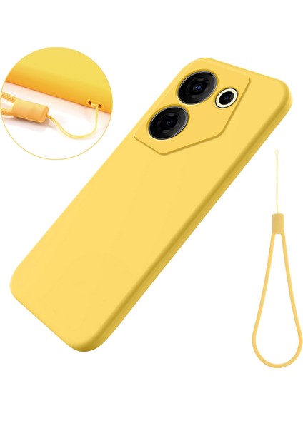 Tecno Camon 20 Pro 5g Yumuşak Astar Sıvı Silikon Çizilmez Kapak (Yurt Dışından)