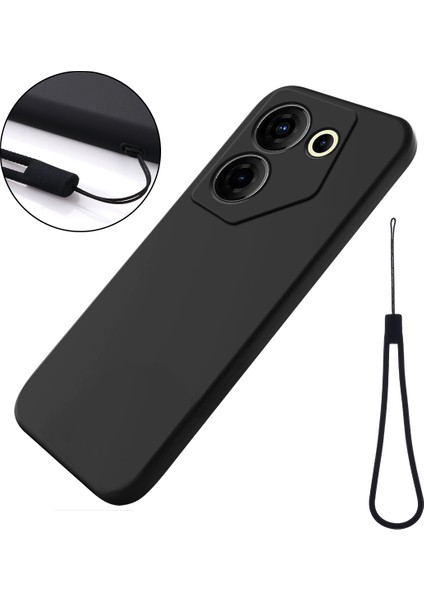 Tecno Camon 20 Pro 5g Yumuşak Astar Sıvı Silikon Çizilmez Kapak (Yurt Dışından)