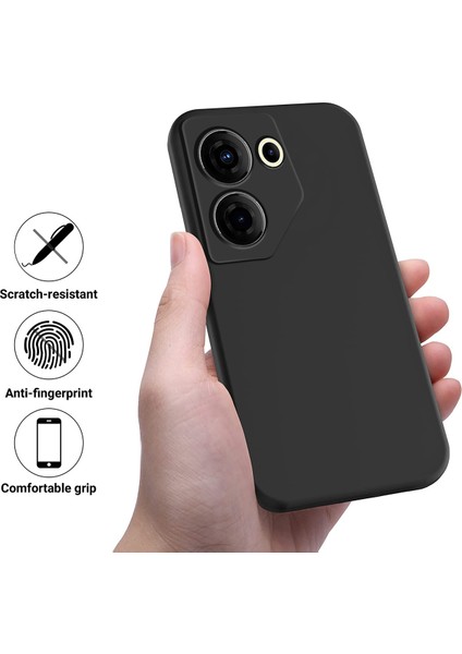Tecno Camon 20 Pro 5g Yumuşak Astar Sıvı Silikon Çizilmez Kapak (Yurt Dışından)