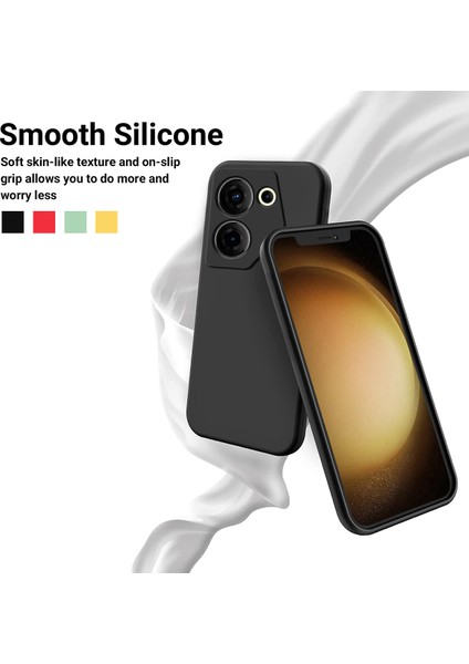 Tecno Camon 20 Pro 5g Yumuşak Astar Sıvı Silikon Çizilmez Kapak (Yurt Dışından)