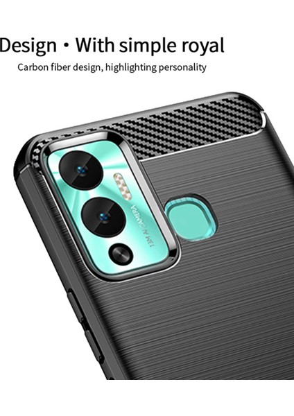 Infinix Hot 12 Play 4g / Hot 12 Play Nfc 4g Karbon Fiber Fırçalanmış Tpu Çizilmez Koruyucu Telefon Arka Kapak Telefon Kılıfı (Yurt Dışından) fırsatları