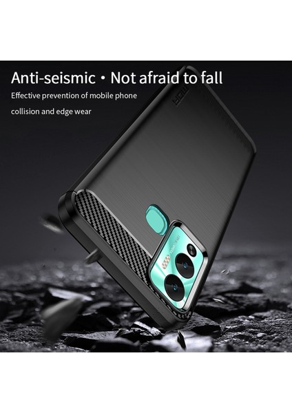 Infinix Hot 12 Play 4g / Hot 12 Play Nfc 4g Karbon Fiber Fırçalanmış Tpu Çizilmez Koruyucu Telefon Arka Kapak Telefon Kılıfı (Yurt Dışından) indirimleri
