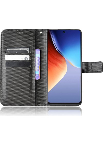 Tecno Camon 19 4g Flip Cüzdan Dokusu Askılı Pu Deri Kapak (Yurt Dışından)