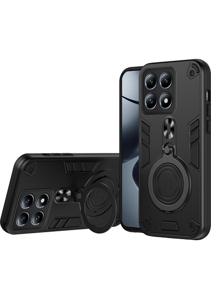 Xiaomi 14T Pro Dönebilen Kickstand Pc+Tpu Düşmeye Karşı Korumalı Telefon Kapağı (Yurt Dışından)