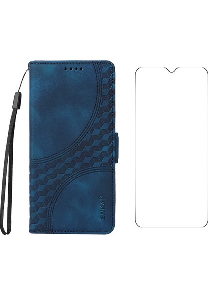 Xiaomi Poco C75 4g / 14C 4g Pu Deri Cüzdan Darbeye Dayanıklı Telefon Kapağı Ekran Filmi ile (Yurt Dışından)