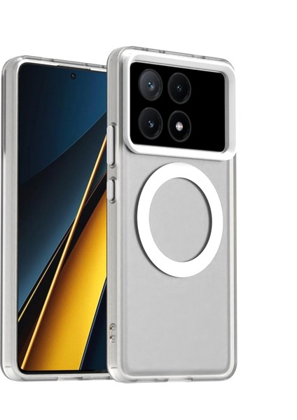 Xiaomi Poco X6 Pro 5g Pc+Tpu+Pet Düşmeyi Önleyici Telefon Kılıfı Magsafe ile Uyumlu (Yurt Dışından)