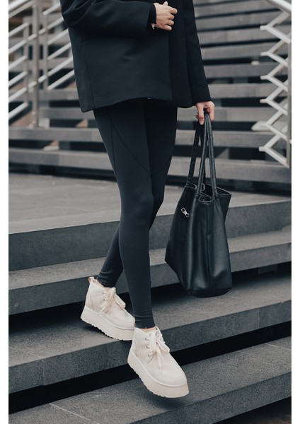 Kadın Kalın Taban Içi Kürklü Günlük Bot Mariva